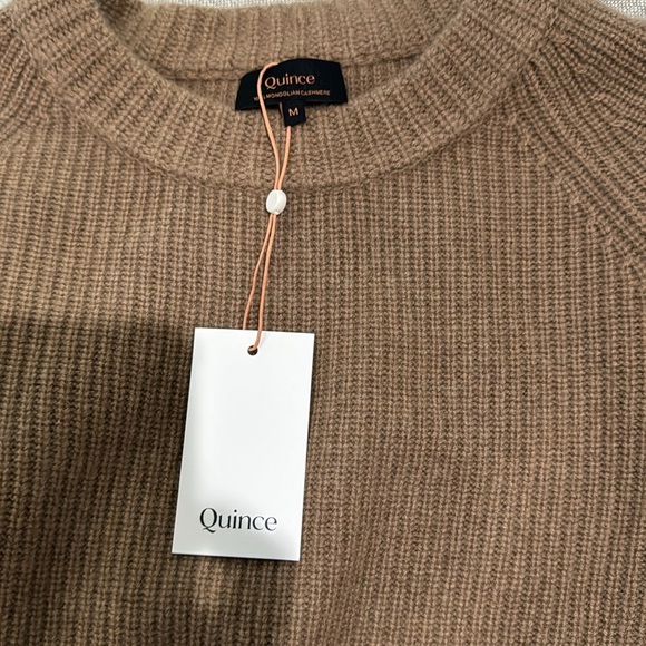 COPY - BRAND NEW. Mongolian Cashmere Fisherman Crewneck Sweater. SIZE M. Tan - Picture 8 of 8